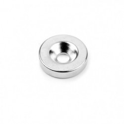 Neodymium magnet cylinder with screw hole with countersunk-head bolt dia.18 x 4 N 80 °C, VMM4-N35