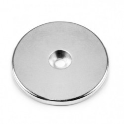 Neodymium magnet cylinder with screw hole with countersunk-head bolt dia.42 x 4 N 80 °C, VMM4-N35
