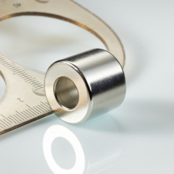Neodymium magnet ring dia.19,4xdia.9,2x16 N 120 °C, VMM9H