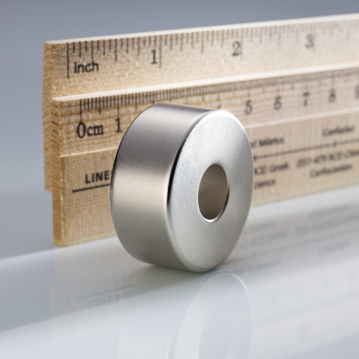 Neodymium magnet ring dia.36xdia.12,1x15 N 80 °C, VMM10-N50