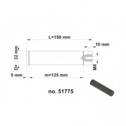 Magnetic rod - NdFeB dia.30, l_150 mm