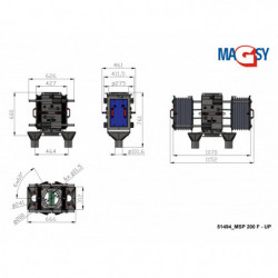 Plate magnetic separator MSP 200 F-UP-MODEL1