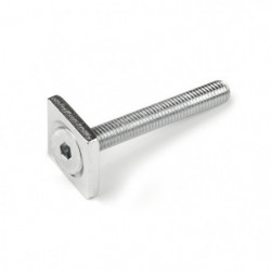 Steel counterpart 15 x 15 x 3 mm with screw hole