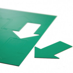Magnetic symbol – a big arrow, 8 pieces / A4 format – green
