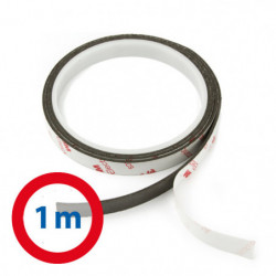 Neodymium magnetic band with a strong self-adhesive layer 10x1,5 mm  - length 1 m