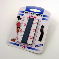 Magnetic band with a strong self-adhesive layer 15x2 mm - packed in blisters