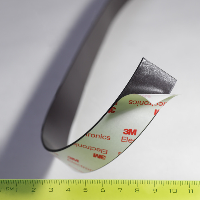 Magnetic band with a strong self-adhesive layer 25x1,6 mm