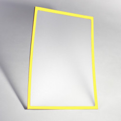 Magnetic pocket A4 with yellow frame