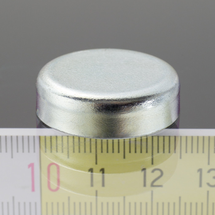 Magnetic lens / pot magnet dia. 25 x height 7 mm, without screw