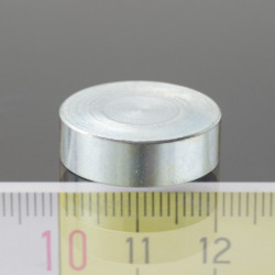 Magnetic lens / pot magnet dia. 20 x height 6 mm, without screw