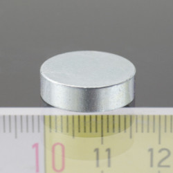 Magnetic lens / pot magnet dia. 16 x height 4,5 mm, without screw