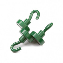 Magnetic lens with a hook (small magnetic hook) diam. 20 N, green