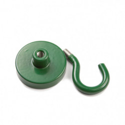 Magnetic lens with a hook (small magnetic hook) diam. 32 N, green
