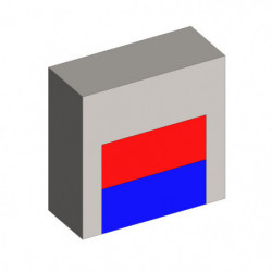 Magnetic lens / pot magnet, cube 8x8 mm