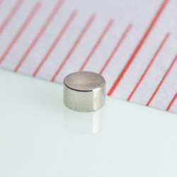 Neodymium magnet cylinder dia.2x1,2 N 80 °C, VMM8-N45