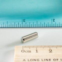 Neodymium magnet cylinder dia.5x13,96 N 80 °C, VMM8-N45