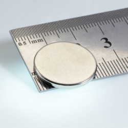 Neodymium magnet cylinder dia.20x2 N 80 °C, VMM8-N45
